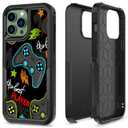 Candykisscase Case for iPhone 13 Pro Max, Gaming Controller Best Player Pattern Shock-Absorption Hard PC and Inner Silicone Hybrid Dual Layer Defender Case for iPhone 13 Pro Max