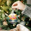 Flamingo Christmas Ornaments - Flamingo Gifts for Women, Pink Flamingoes Gifts - Flamingoes Ornament - Pink Bird Ornaments for Christmas Tree - Acrylic Hanging Ornament 2025