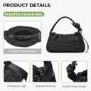 Women's Handmade Mesh Knitted Leather Bag - Black and Green, Twisted Strap, Adjustable Shoulder Strap