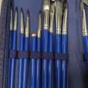 Rosmax Artist Paint Brushes-Nylon Hair and 15 Different Sizes for Acrylic Painting,Oil,Watercolor,Fabric-Great for Kids Adult Drawing Arts Crafts Supplies or Beginners,Professional (Baby Blue)