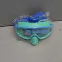 Vvinca Kids Swim Goggles with Nose Cover Comfort Fabric Strap, Wide View Diving Mask Anti-Fog/UV Swimming Goggles for 3-12