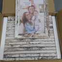 PETAFLOP Wooden Bulk 4x6 Picture Frame Set of 18, White Distressed Photo Frames Fits 4 by 6 for Wall or Tabletop Display