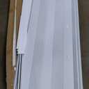 DIYHD 32X80in White PVC Accordion Door - Folding Closet Door with Mounting Hardware, Handle and Latch