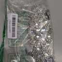 SWEETV Rhinestone Flapper Headband-Elastic 1920s Headpiece, Great Gatsby Hair Accessories for Women (Silver)