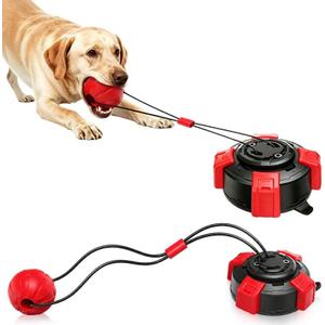 Interactive Suction Cup Tug of War Dog Pull Toys for Medium and Large Dogs, Chew & Puppy Teething Puzzle Toy Ball, Mental Enrichment Toy for Aggressive Chewers to Keeps Dogs Busy