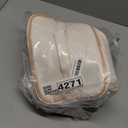 Large Makeup Bag, Portable Travel Makeup Bag Organizer for Women Girls with Makeup Brush Compartment & Two Side Pockets, Cosmetic Travel Bag Vertical Storage Toiletry - White (MEDIUM)