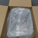 Tight-Lock Rice Container 10-15 Lbs - Airtight Flour Container with Scoop - Food-Grade Plastic Food Storage Container for Cereal, Sugar - Dry Food Dispenser for Kitchen, Pantry Organizers and Storage (Shiny White)