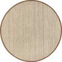 Nuloom Elijah Brown/Natural, 4' Round, Basketweave, Seagrass, Soft and Textured, High Traffic, Stain Resistant, Easy Clean, Durable Area Rug for Bedroom, Living Room, Dining, Den, Foyer, Entryway