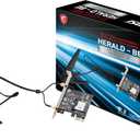 MSI Herald-BE NCM865 WI-FI 7 (Wi-Fi 7, 802.11BE, Bluetooth 5.4, PCIe, Multi-Link Operation Technology, External Antenna)