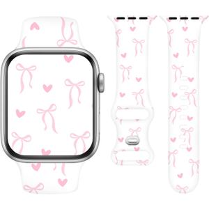 Sport Band Compatible for Apple Watch Series 11 10 9 8 7 6 5 4 3 Ultra SE, Soft Silicone Straps Adjustable Wristband for iWatch 38mm 40mm 41mm 42mm 44mm 45mm 46mm 49mm Women Men