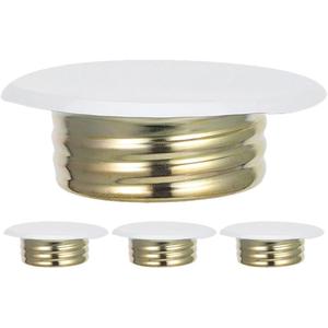 Hemobllo Fire Sprinkler Covers Plate 4Pcs Galvanized Ceiling Sprinkler Concealed Design Easy Installation Fire Safety System Accessories