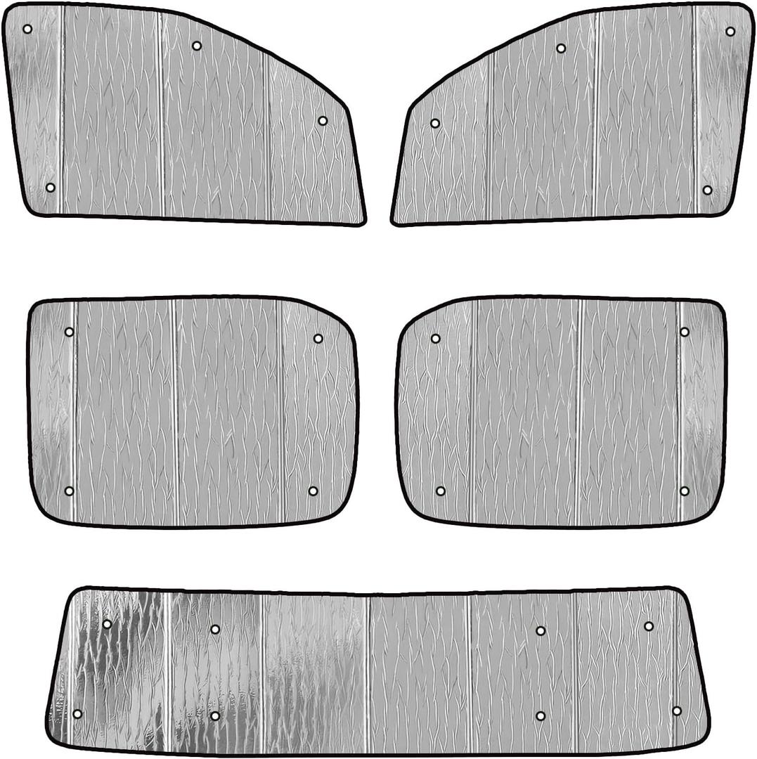 Window Sun Shade Full Set for Ram 1500 Extended Cab 2019-2025, Excluding The Windshield - AstraGuard