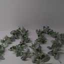 SHACOS 6 Ft Artificial Flocked Lambs Ear Garland - Greenery Vines, Faux Green Leaves for Mantle, Wedding, Home Party Decor, DIY Floral (1 Pack) (1 Pcs)