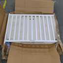 Portable Mini Baby Crib - Pine Wood Foldable 4-in-1 Baby Crib with Mattress,Portable Bedside Bassinet Sleeper,3 Adjustable-Height Baby Cribs for 0-18 Months,White