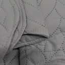 MOONLIGHT20015 Bedspreads Quilts Queen Size Bedding Set (90" x 96") - 2 Pillow Shams (20" x 26"+ 2") - All Season Lightweight Reversible 3 Pcs Microfiber Coverlet Embossed Quilt Bedspreads (Silver)