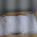 Outpain 12 Pack Spandex 72in/6FT White Round Tablecloths, Stretchy 132inch Fitted 6FT Round Table Cloths, Wrinkle Free Table Cover with Skirt for Wedding Party Dining Banquet