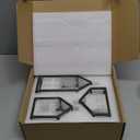 Glass Candle Holder Set of 3, Gold Metal House-Shaped Candle Holders with Textured Glass for Wedding Decor, Elegant Table Centerpieces & Home Accents, Housewarming Gifts for New Home (Gold Copper Frame)