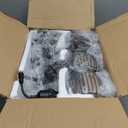 Dimmable Floor Lamp, 3 x 800LM LED Edison Bulbs Included, Farmhouse Industrial Floor Lamp Standing Tree Lamp with Elegant Teardrop Cage Tall Lamps for Living Room Bedroom Office Dining RoomBlack