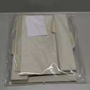 Decorative Photo Storage Boxes with Lids - Set of 2 Beautiful Linen Organizers Are Perfect to Safely Store Your Pictures, Documents, Scrapbooking Supplies, Keepsakes and Other Memories in Style (Ivory)