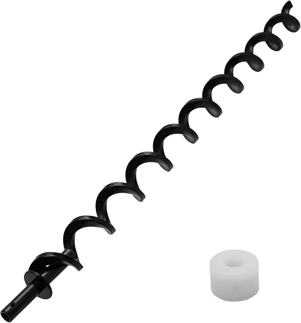23" Auger Shaft Screw Replacement Parts for Pit Boss 1000 and 1100 Series Pellet Grills, Auger Flighting Shaft & Auger Motor Bushing Kit, Replacement Parts Number: PB1000XL-031-R00