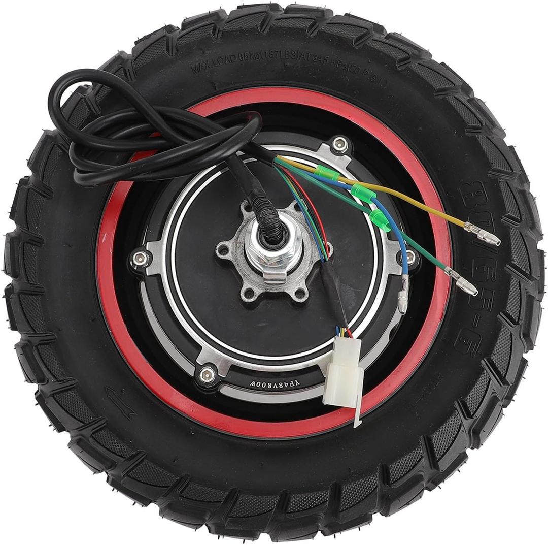Scooter Wheels, Rubber Electric Scooter Hub Motor 10 Inch 48V 800W Rear Wheel With Tire for M4 M4pro