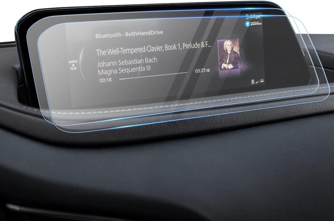 Karltys [Upgrade] 2PCS 2019-2025 2026 Mazda 3/CX-30 8.8-Inch Screen Protector [No Glare & Fingerprint] for Touchscreen, Ultra Clear Tempered Glass Protector Accessories