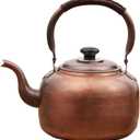 Generic Whistle Tea Pot,Tea Kettle,Copper Kettle,water boiling beep,with Ergonomic Handle, for Gas, Induction,Stovetops, 1627, FG001, 5.3 Quarts