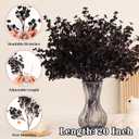 Yastouay Black Artificial Flowers 10 Pcs Fake Flowers Babys Breath Flowers Artificial Bulk, Silk Faux Flowers Stems Decor for Party Wedding Bouquets DIY Home Garden Decor