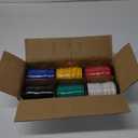 14 Gauge Wire 600FT, 14 AWG Auto 100ft Each Spool, 6 Colors Copper Clad Aluminium Low Voltage Electrical, Hookup Wire Kit for Breadboard/Automotive/DIY/Battery