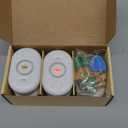 5 Pack Water Leak Detectors for Home, 100dB Water Sensor Alarm for Basement,Flood Leakage Detection Devices for Pipe/Drain/Sink/Faucet Drip Alert,Floor Flooding in Bathroom/Kitchen/Toilet/Laundry Room (White)