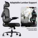 TRALT Office Chair Ergonomic Desk Chair, 330 LBS Home Mesh Office Desk Chairs with Wheels, Comfortable Gaming Chairs (Black)