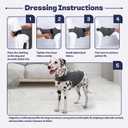 Dog Anxiety Vest and Shirt, Skin-Friendly Calming Shirt - Thunder Jacket for Pet Vet Visits - Dog Jacket for Thunder, Fireworks, Anti-Anxiety Vest for Pet Without Medicine & Training, XXL