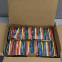 Madisi Crayons Bulk Pack, Regular Size, 4 Colors, cellophane 250 Packs, 1000 Count