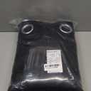 NICETOWN Complete 100% Blackout Curtains, Thermal Insulated & Energy Efficiency Window Draperies with Black Liner, Noise Reducing Short Curtains for Kids Room (Black, 70-inch W by 63-inch L, 2 Panels)