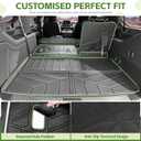 Cargo Liners for 2021-2026 Chevrolet Chevy Suburban/GMC Yukon XL Trunk Mat with 3rd Row Seat Back Cover Accessories, All Weather Rear Cargo Mat Backrest Protector(Only for XL,Not for Yukon)
