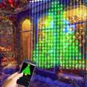 Christmas LED Curtain Lights DIY LED Decorations Outdoor Smart String Lights 540 LEDs, Christmas DIY Lighting Modes Decorative Curtain Lights for Yard, Patio, Party Wedding Yard Home 6.5FT*5FT