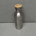 Bambaw Stainless Steel Water Bottles 32 oz, Non-insulated Single Wall Metal Water Bottle Stainless Steel, Reusable & Eco Friendly, Dishwasher Safe  Silver
