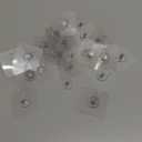 Adhesive Wall Screws Hanging Nails，30 Pack Adhesive Hooks（0.4inch），Waterproof and Rustproof to use Inside Kitchen, Bathroom, Home and Office