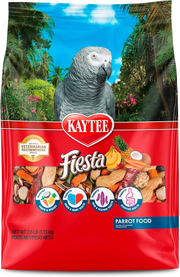 Kaytee Fiesta Parrot Food 2.5 lb, Best By Mar 04, 2027