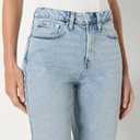 Amazon Essentials Women's High-Rise Straight Leg Jean (Blue)
