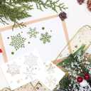 11 Pcs Large Snowflake Stencils for Windows, Reusable Christmas Stencils for Glass, Wood, Fabric, Wall, Card, Doormat, DIY Holiday Painting Templates