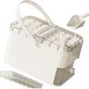 PANGBOER Reusable Press Ice Box with Lid and Bucket, Refrigerator Ice Mold for Coffee and Drink Easy to Use