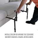 Stander Heavy Duty EZ Stand-N-Go, Bariatric Chair Lift Assist for Elderly, Grab Bar Standing Handle for Seniors, Daily Living Mobility Aid