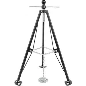 Camco Eaz-Lift Camper & RV Gooseneck Stabilizer Tripod Jack - Reduces Movement on 5th Wheel Trailers - Features Adjustable Height from 30 to 44 - 7,500lb Max Load Capacity (48850)