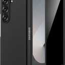 Maxdara for Z Fold 6 Case with Privacy Screen Protector, Support Wireless Charging Thin Cover, Hard PC Protective Phone Case for Samsung Galaxy Z Fold 6 (Black)