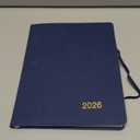 2026 Textured Cover Weekly Monthly Planner, 8"x10": 14 Months (November 2025 - December 2026) / 2026 Calendar / 2026 Weekly Calendar/Weekly Planner Organizer (Navy) (Blue)