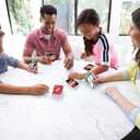 Mattel Games UNO Remix Card Game for Family Night with Customizable Options & Write-On Cards in Storage Tin for 3-6 Players