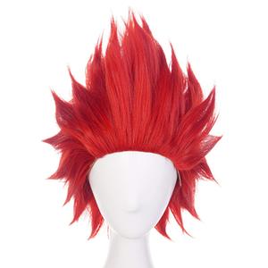 JoneTing Reddish Angry Wigs Men+ Wig Cap Short Red Spiky Wig Short Wavy Red Crazy Hair Reded Spiky Cosplay Hair for Costume Reddish Funny Wigs Halloween Outfit Peluca Roja Chrismas Party for Men