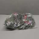 Christmas Garlands Decorations Artificial Plants with Poinsettias Artificial Christmas Flowers Glitter Berry Pinecone Greenery Stems Front Door/Fireplace Hanging Decoration for Winter (1pc-Red)