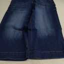 roswear Capri Jeans for Women Wide Leg Stretchy High Waisted Loose Denim Pants (Large, Blue)